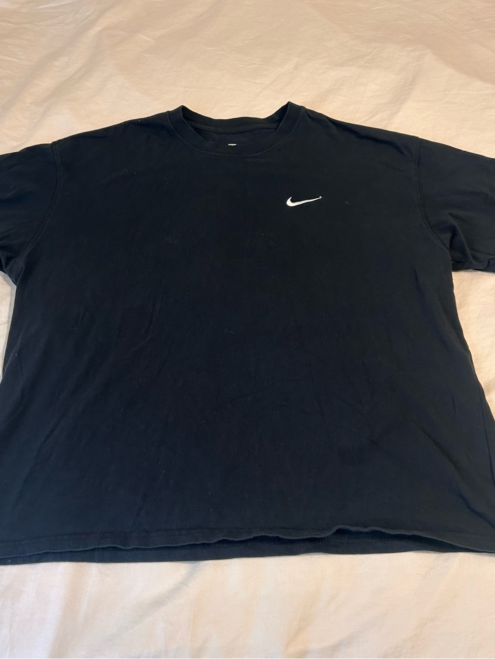 Men’s Nike Black T Shirt Size XL Loose Fit Short Sleeve Crew Neck Swoosh Logo